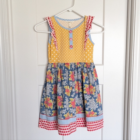 Matilda Jane Around The Globe Dress sz 8 NWT - Picture 1 of 3